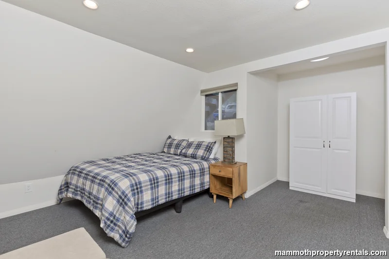 Bedroom one with comfortable bedding