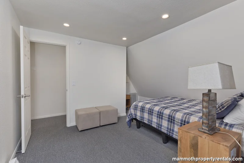 Bedroom one with storage space