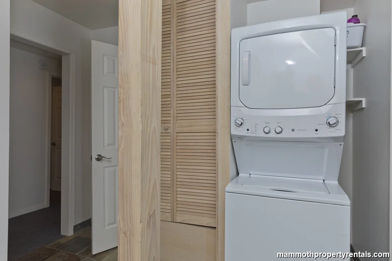 Washer and dryer in lower suite