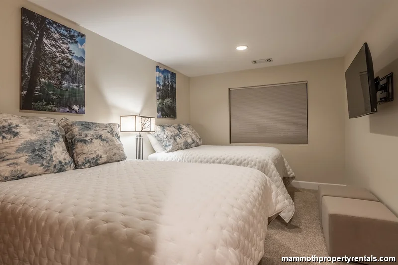 Third bedroom with two double beds